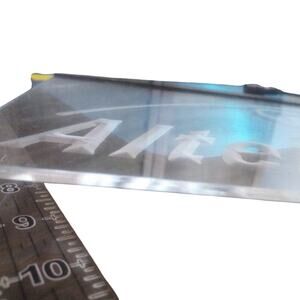 SIGN Neon “Alterations” Light Up Sign 12” x 7” Blue Acrylic Wall